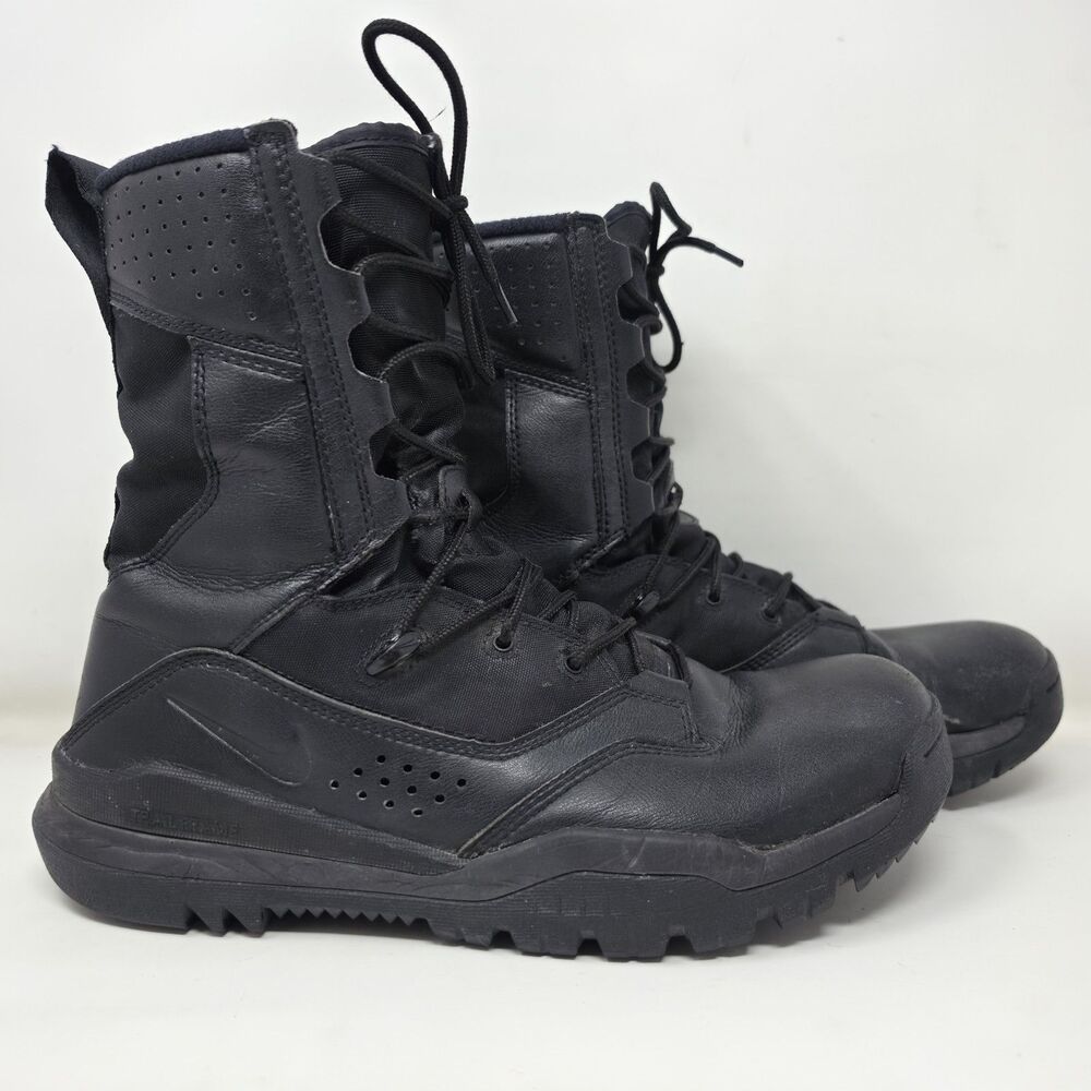 Nike 8" SFB 2 Special Field Boot Mens Size 9.5 Black Tactical Patrol AO7507-001